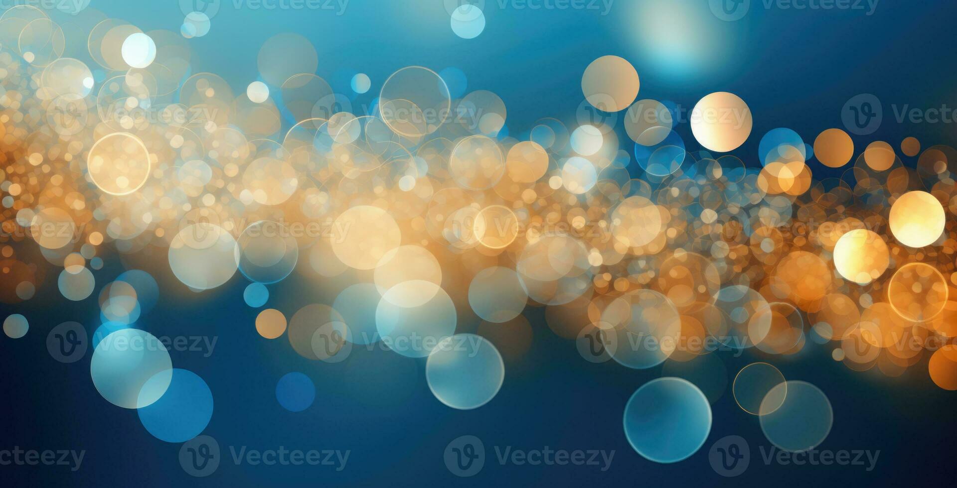 Festive golden glitter and sparkles on dark background. Generative AI photo