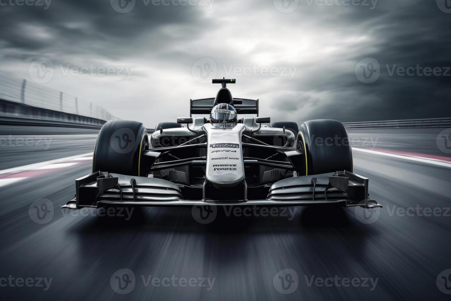 Formula one racing car at race track. photo