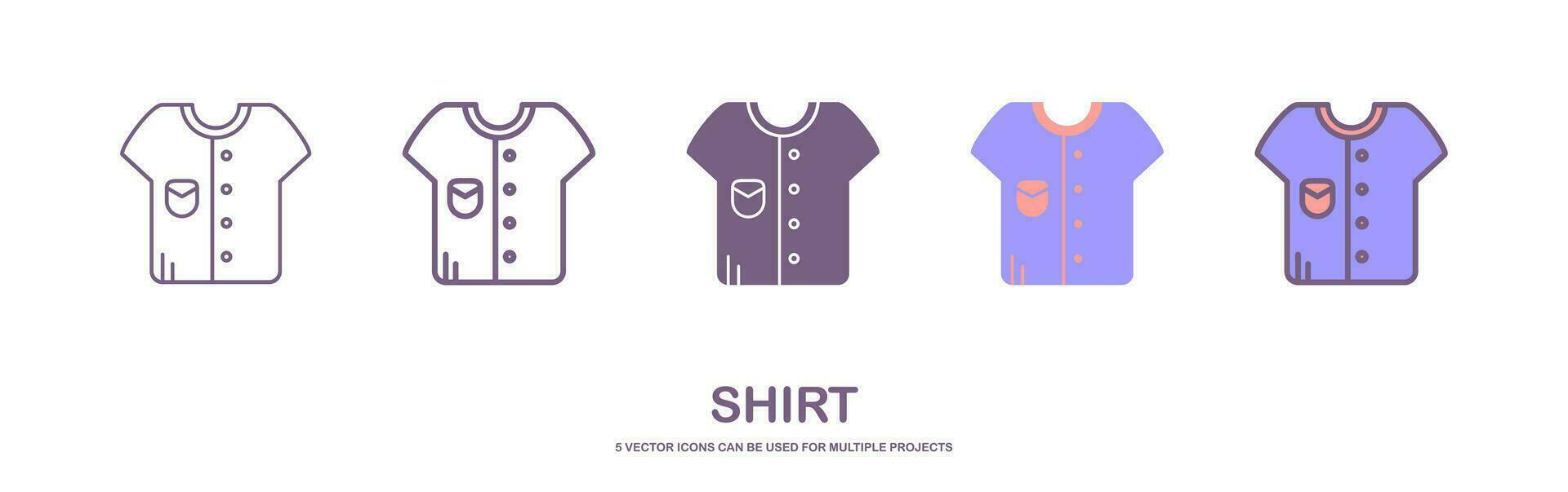 t-shirt icon, casual shirt icon linear sign isolated on white background - vector illustration