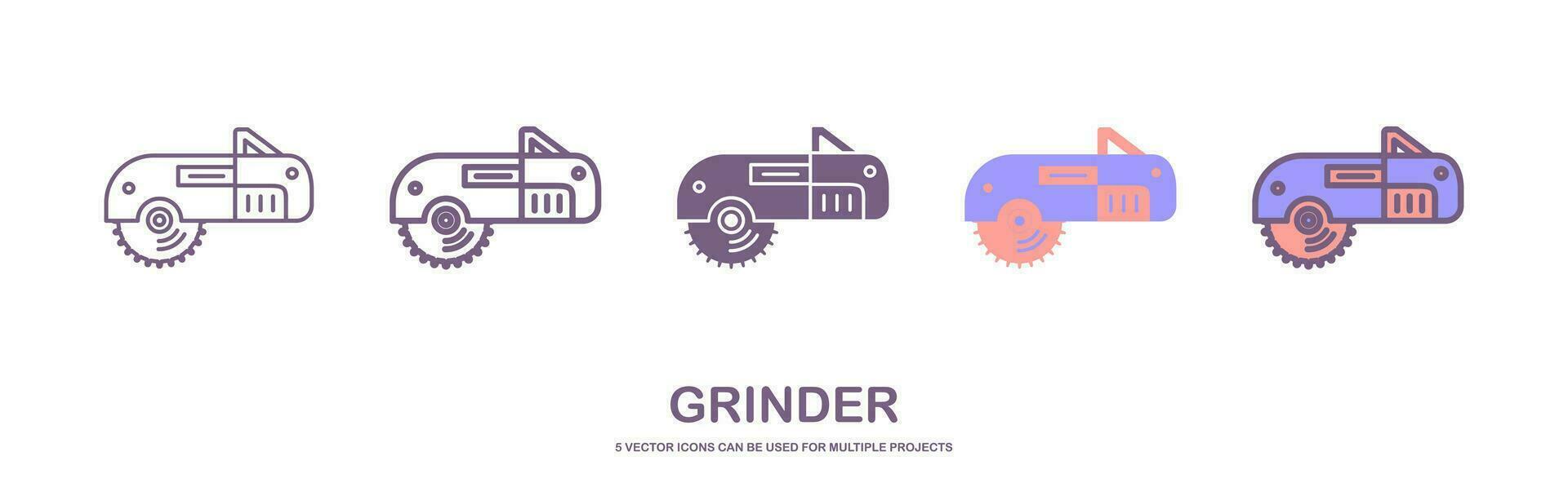 Flat vector icon of circular saw with steel toothed disc. Electric hand tool for cutting wood or metal. Building equipment