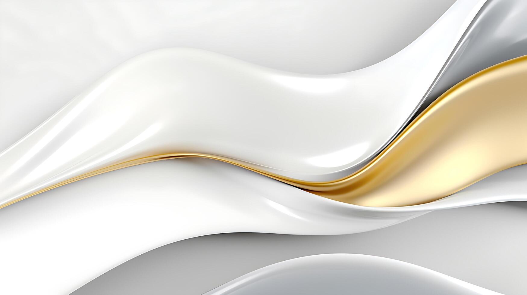 Abstract white luxury liquid Wave Background. photo