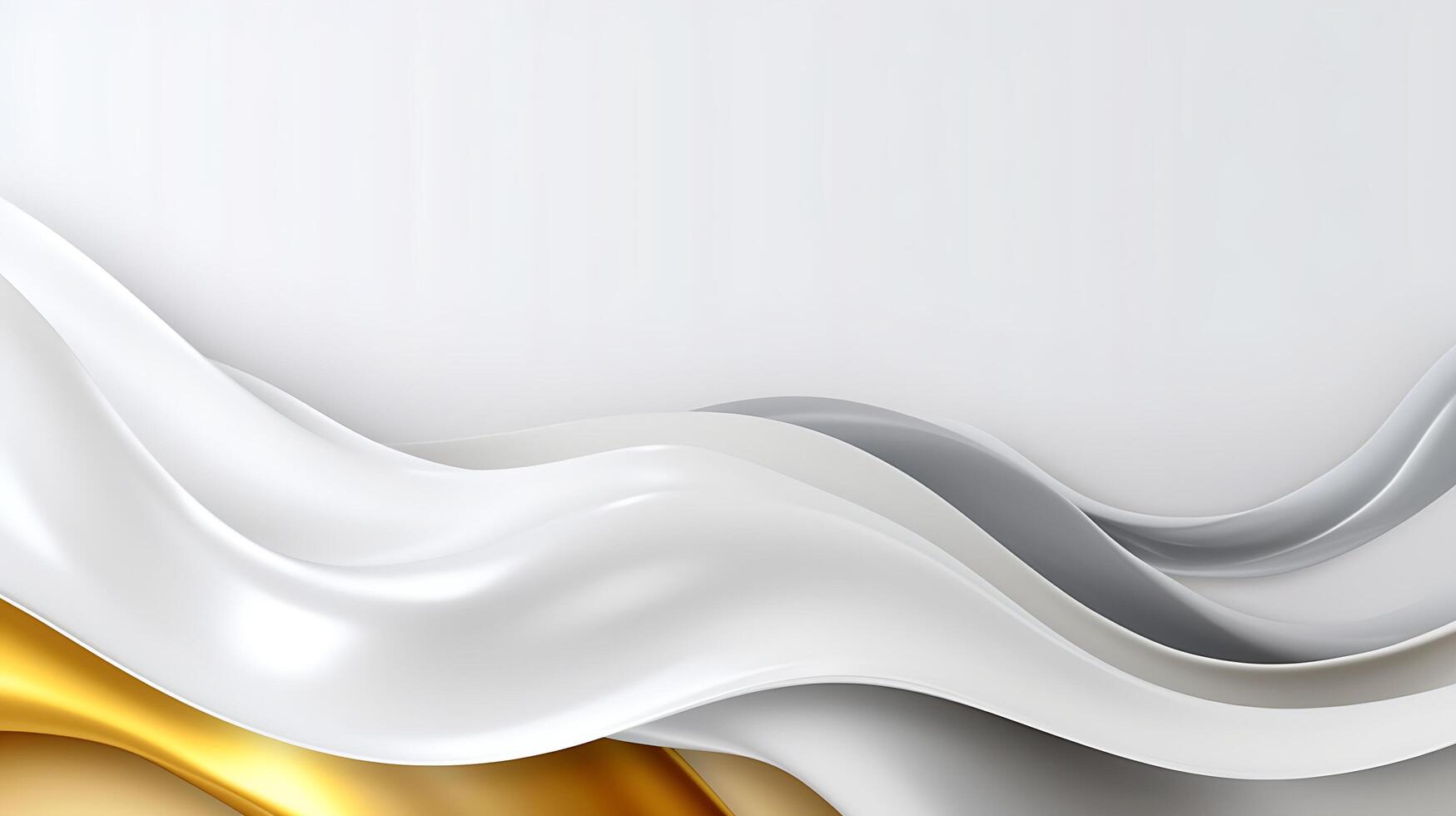 Abstract white luxury liquid Wave Background. photo