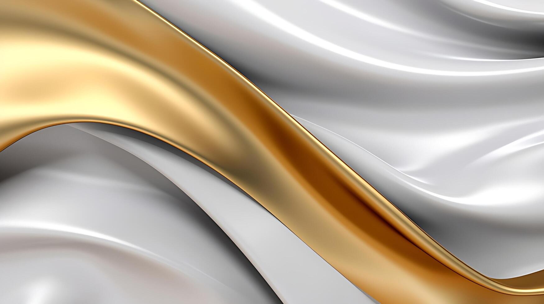 Abstract white luxury liquid Wave Background. photo