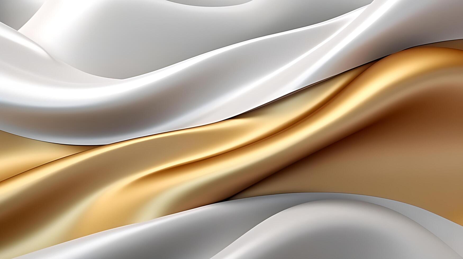 Abstract white luxury liquid Wave Background. photo