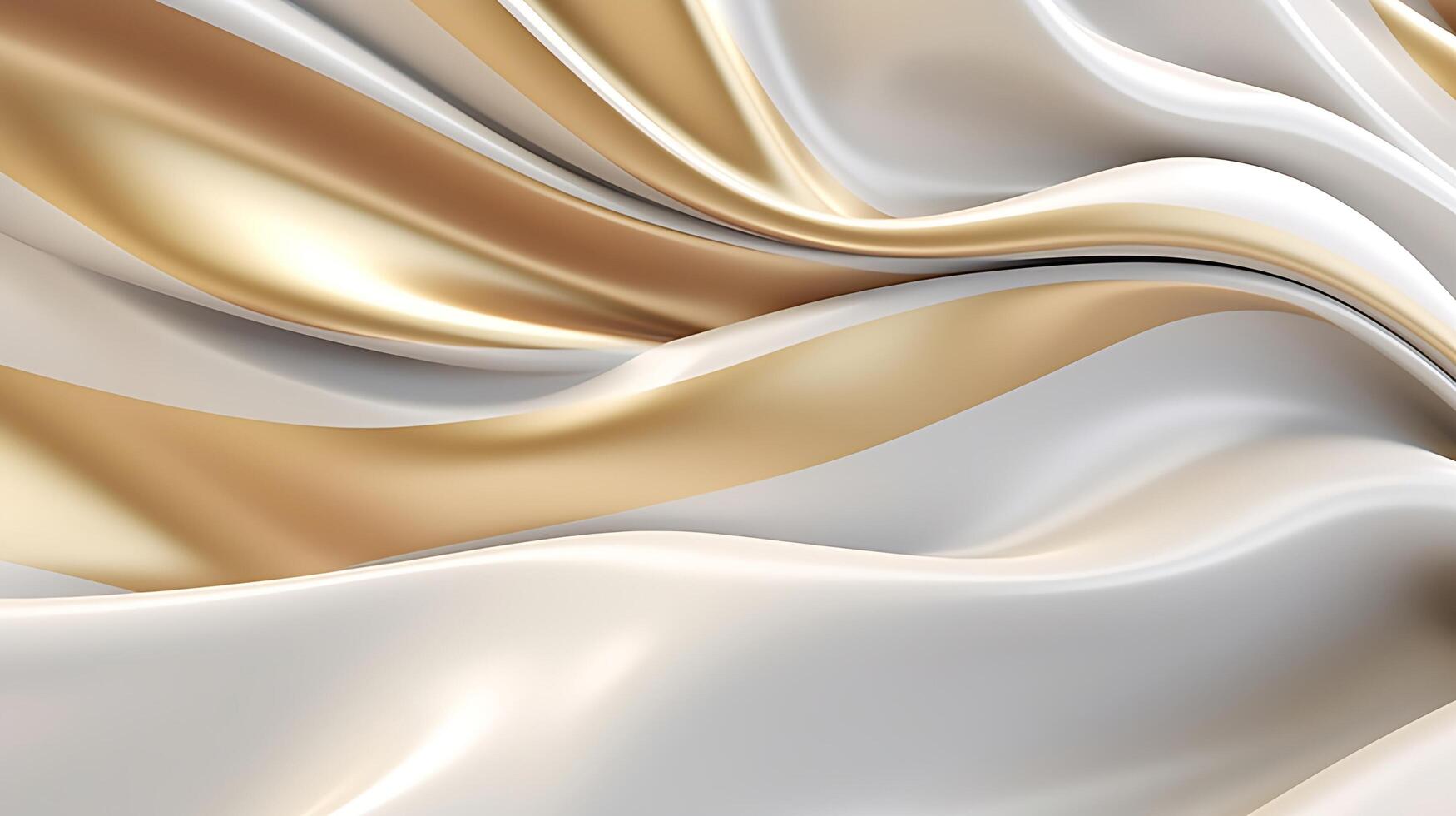 Abstract white luxury liquid Wave Background. photo