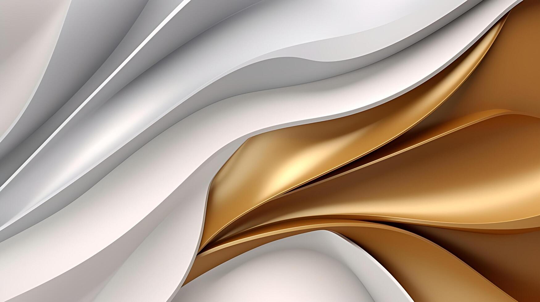 Abstract white luxury liquid Wave Background. photo