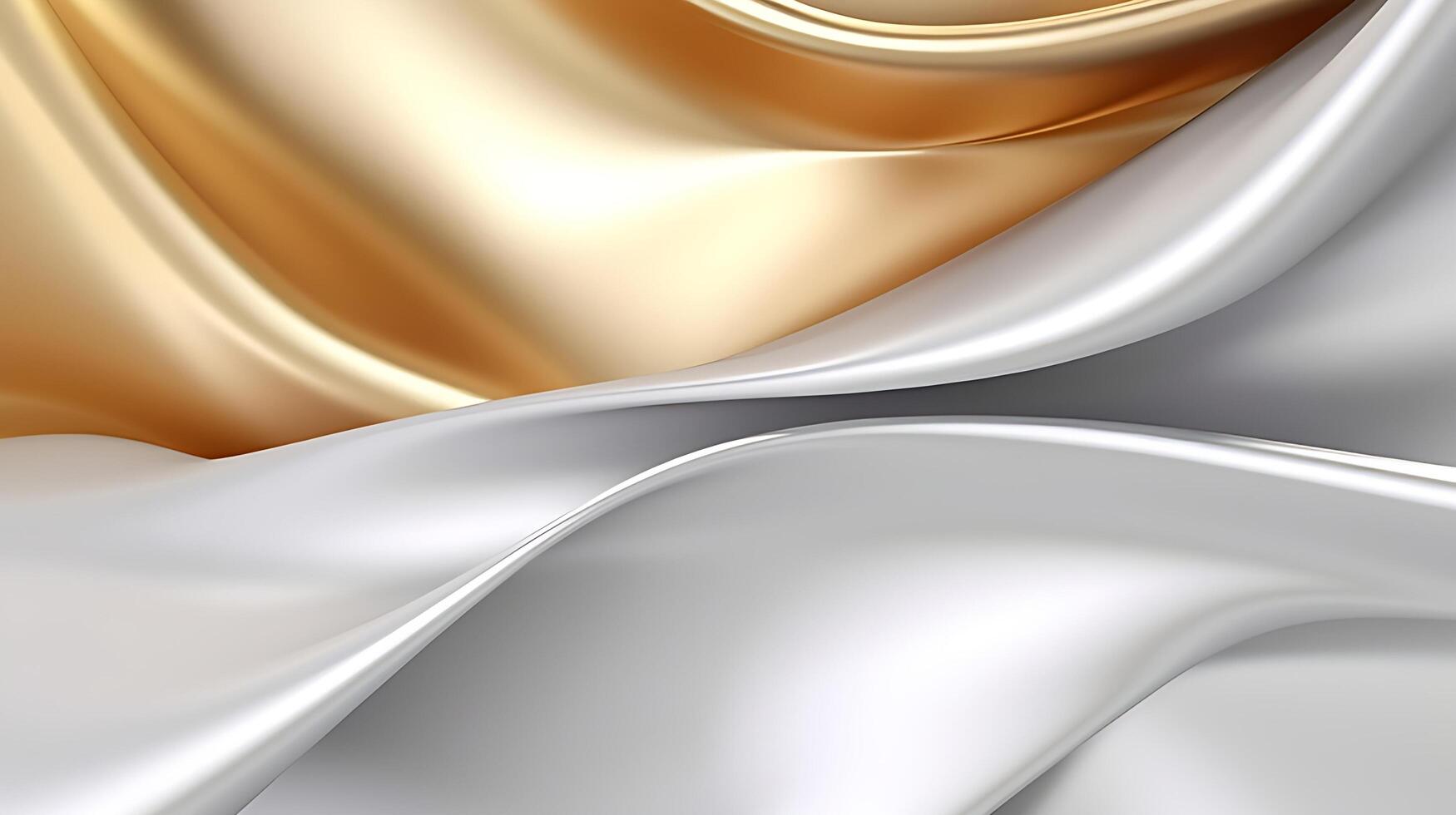 Abstract white luxury liquid Wave Background. photo