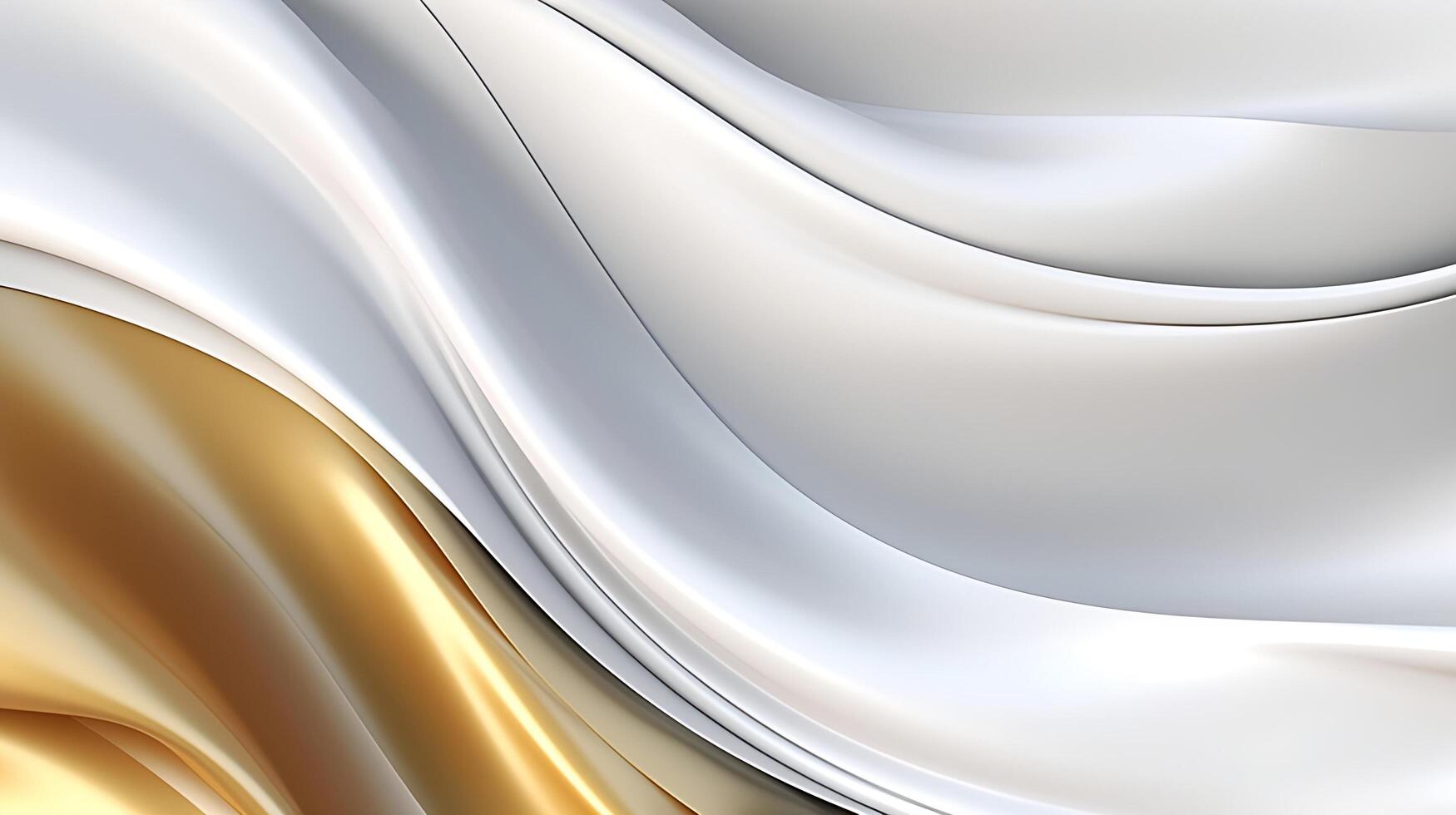 Abstract white luxury liquid Wave Background. photo