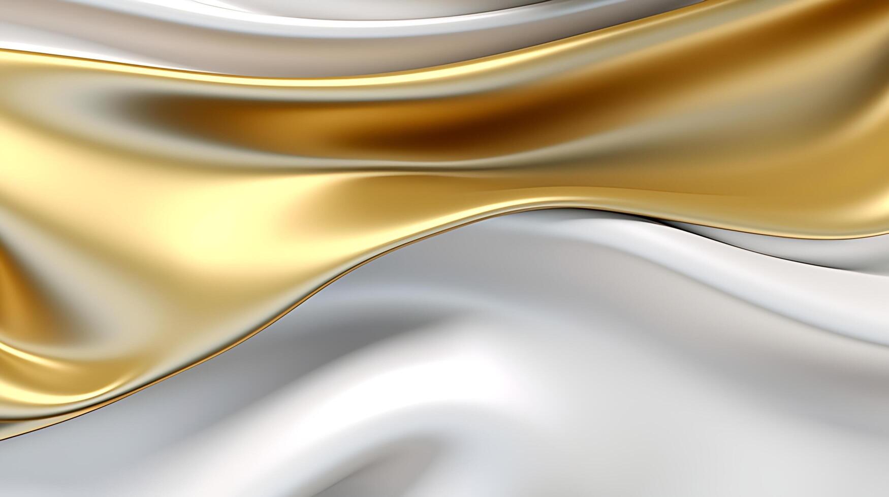 Abstract white luxury liquid Wave Background. photo