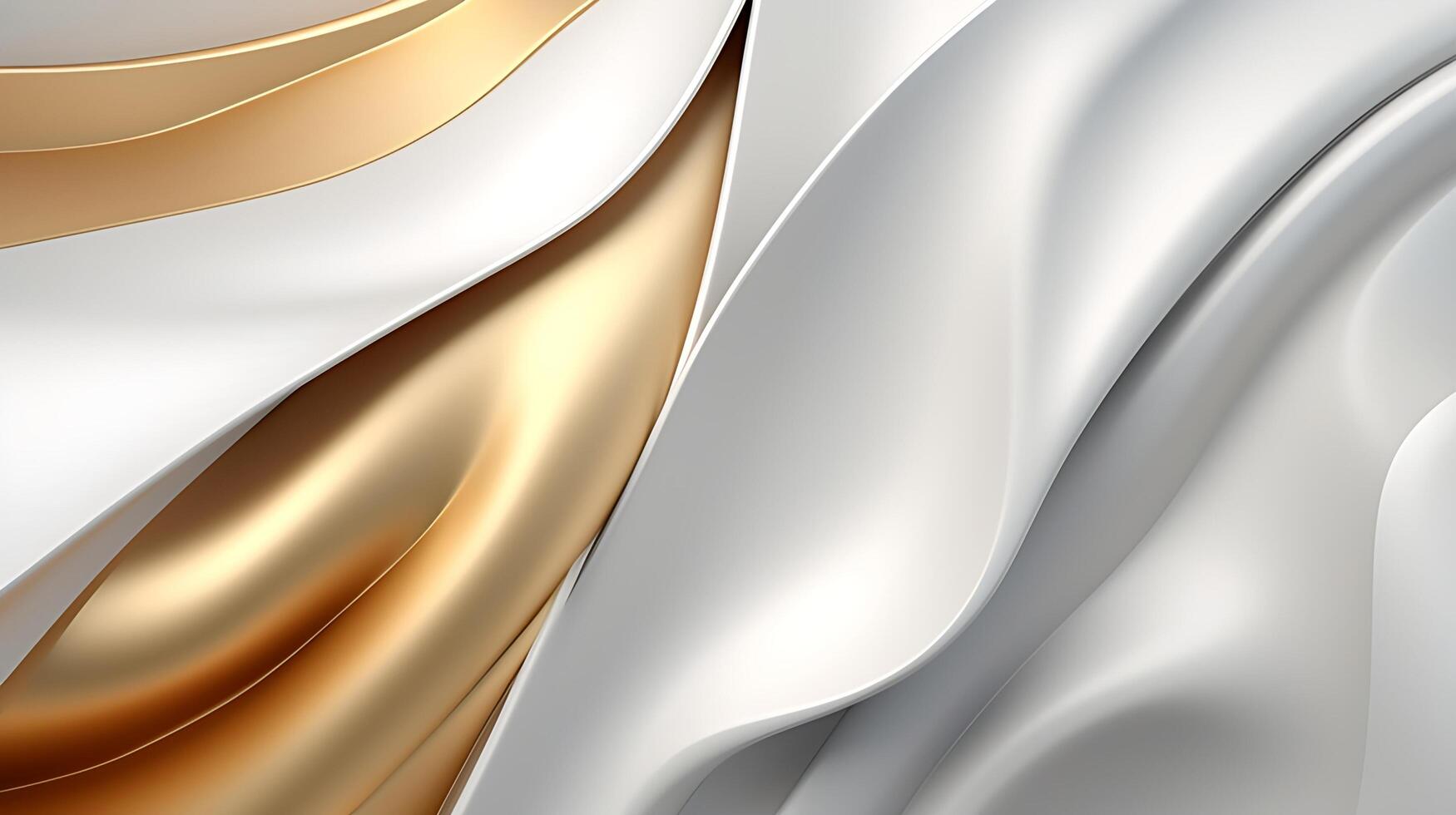 Abstract white luxury liquid Wave Background. photo