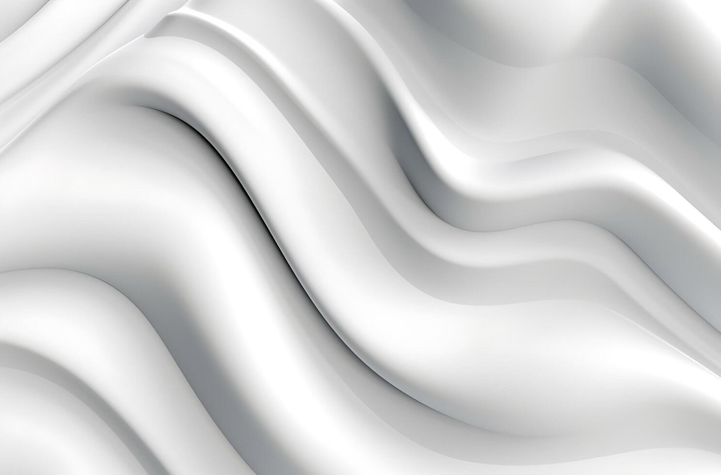 Abstract white grey glossy liquid Wave Background. photo