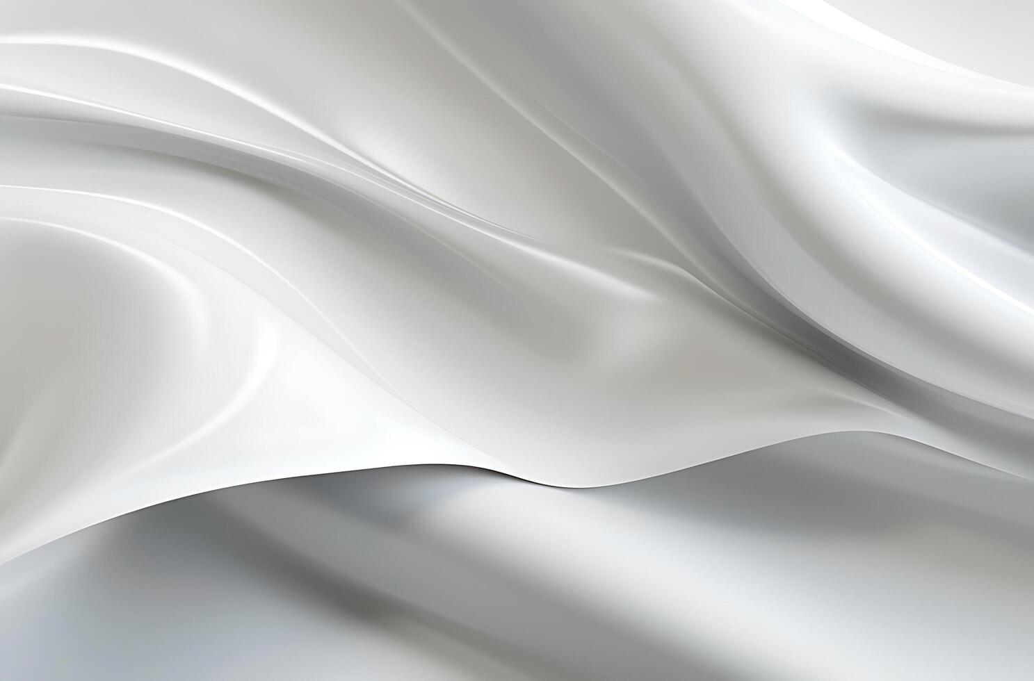 Abstract white grey glossy liquid Wave Background. photo