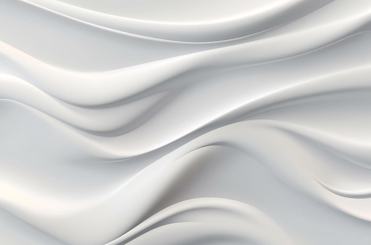 Abstract white grey glossy liquid Wave Background. photo