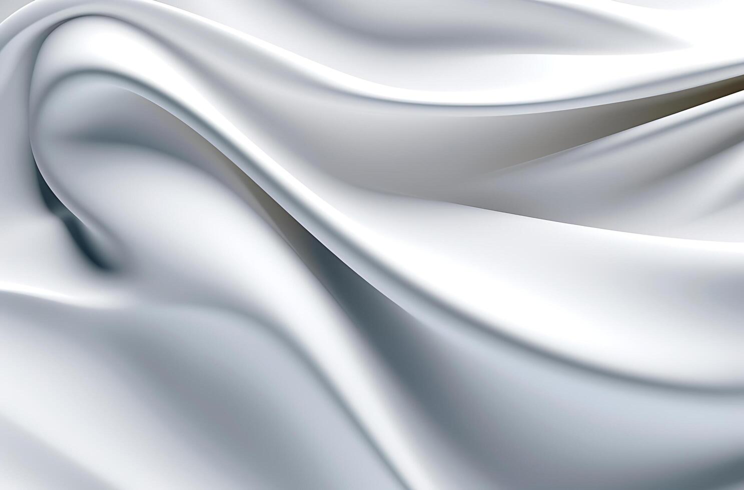 Abstract white grey glossy liquid Wave Background. photo