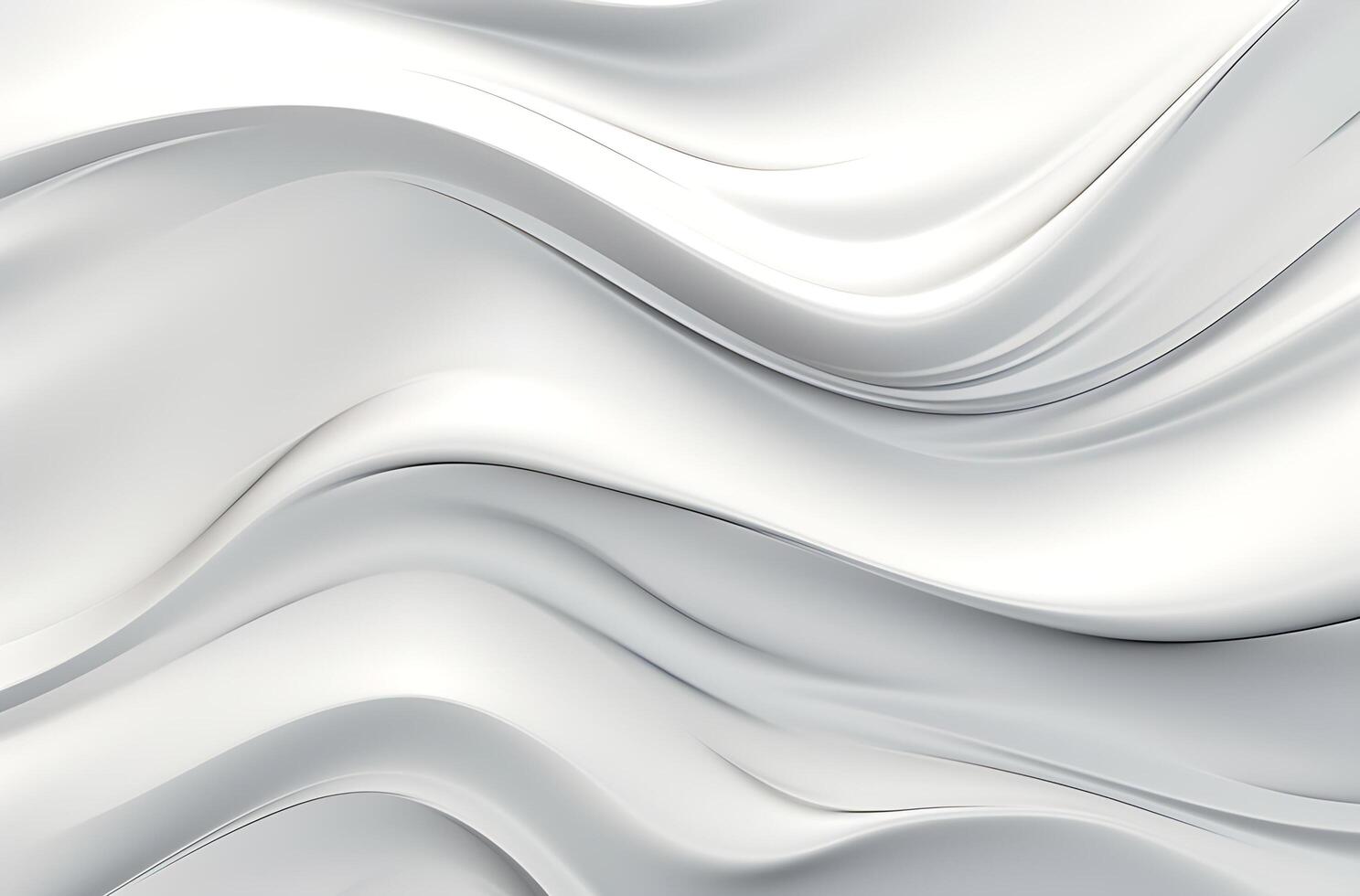 Abstract white grey glossy liquid Wave Background. photo
