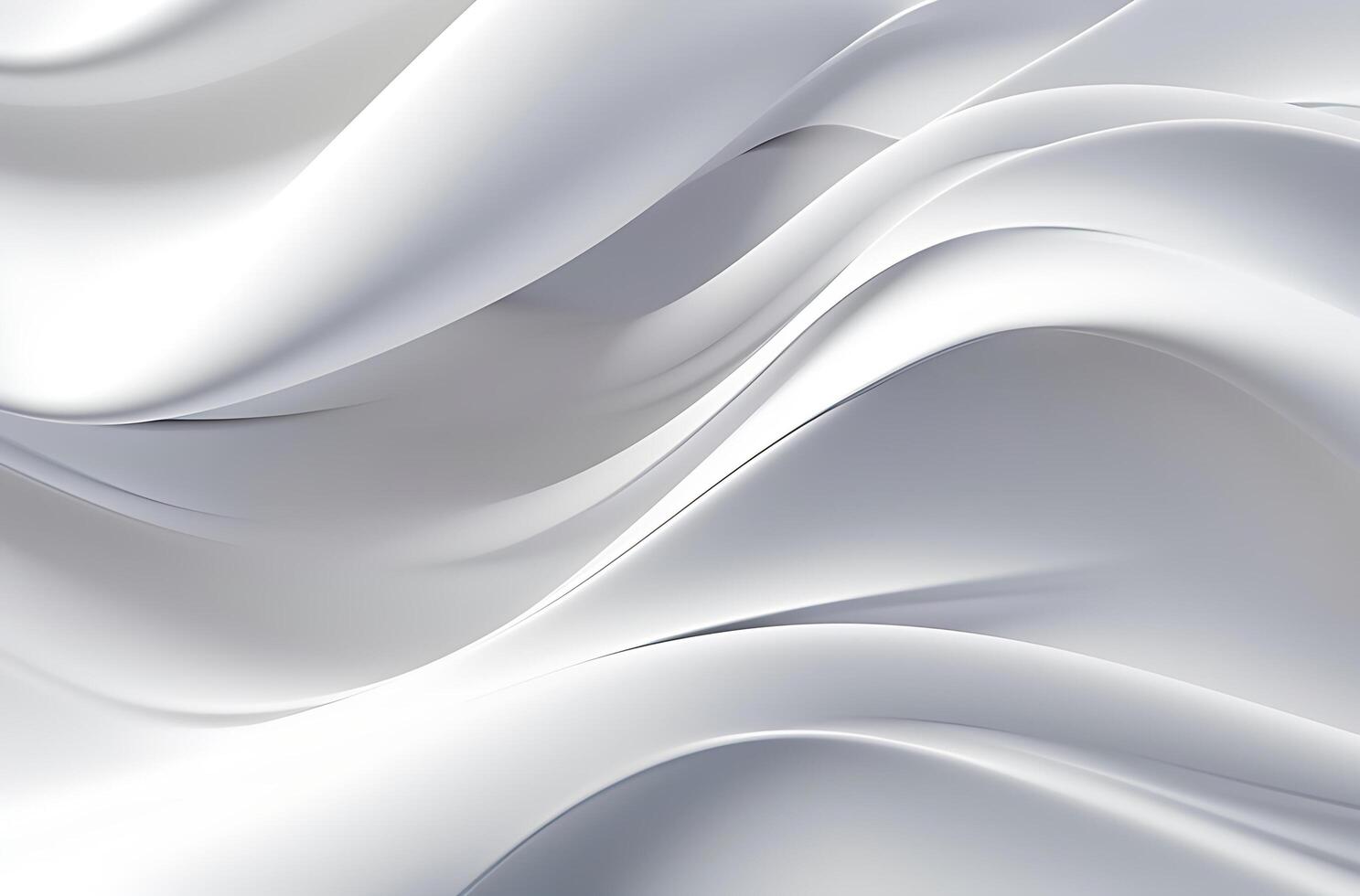 Abstract white grey glossy liquid Wave Background. photo