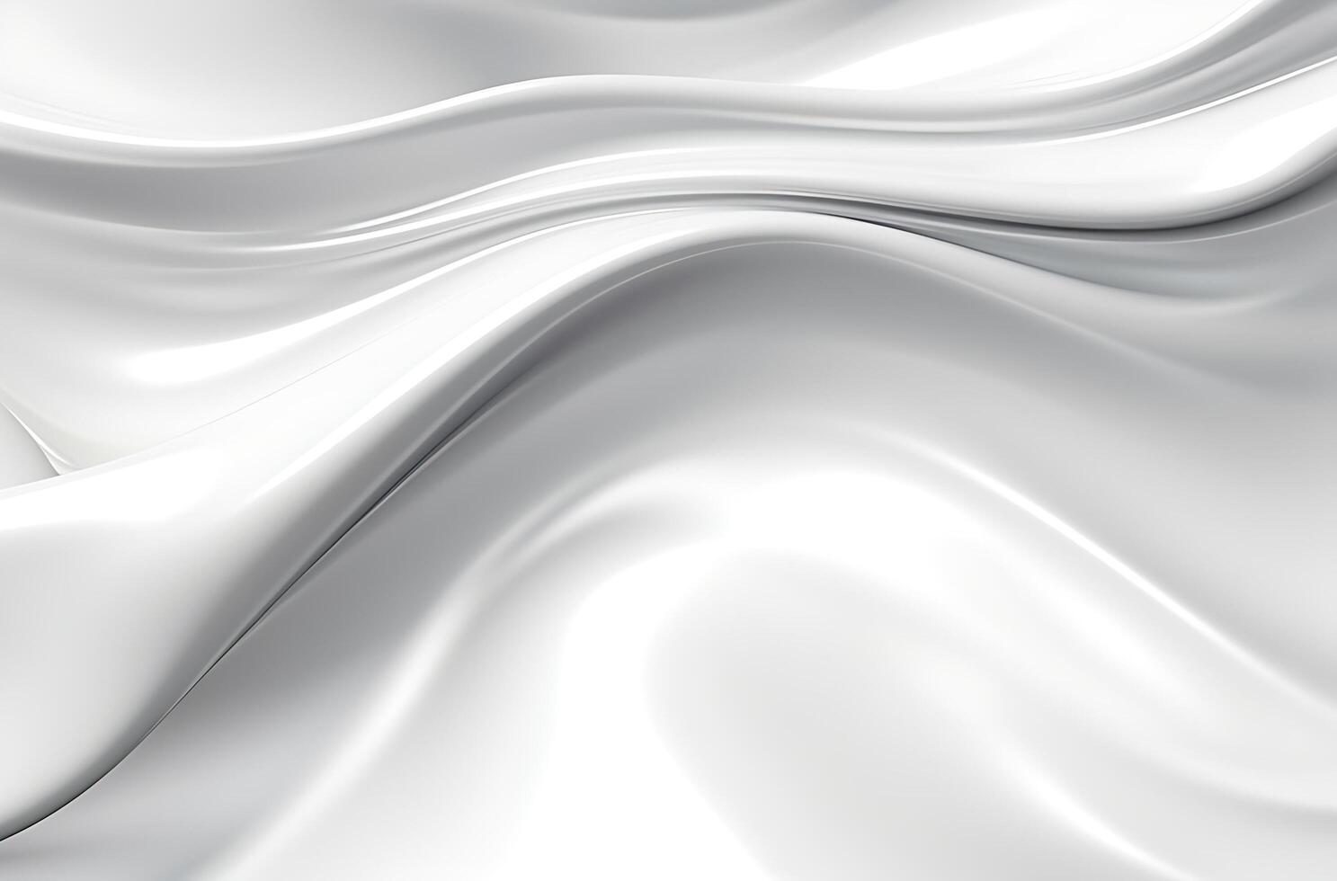 Abstract white grey glossy liquid Wave Background. photo