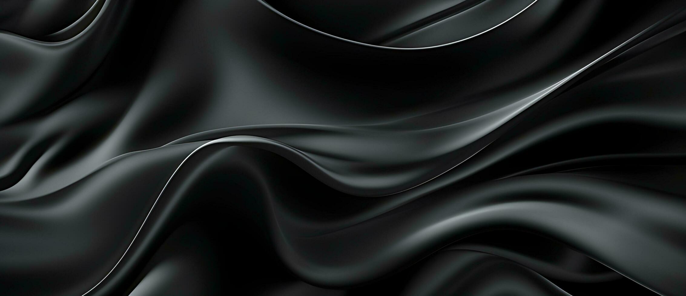 Abstarct Black luxury Satin background. AI Generated photo