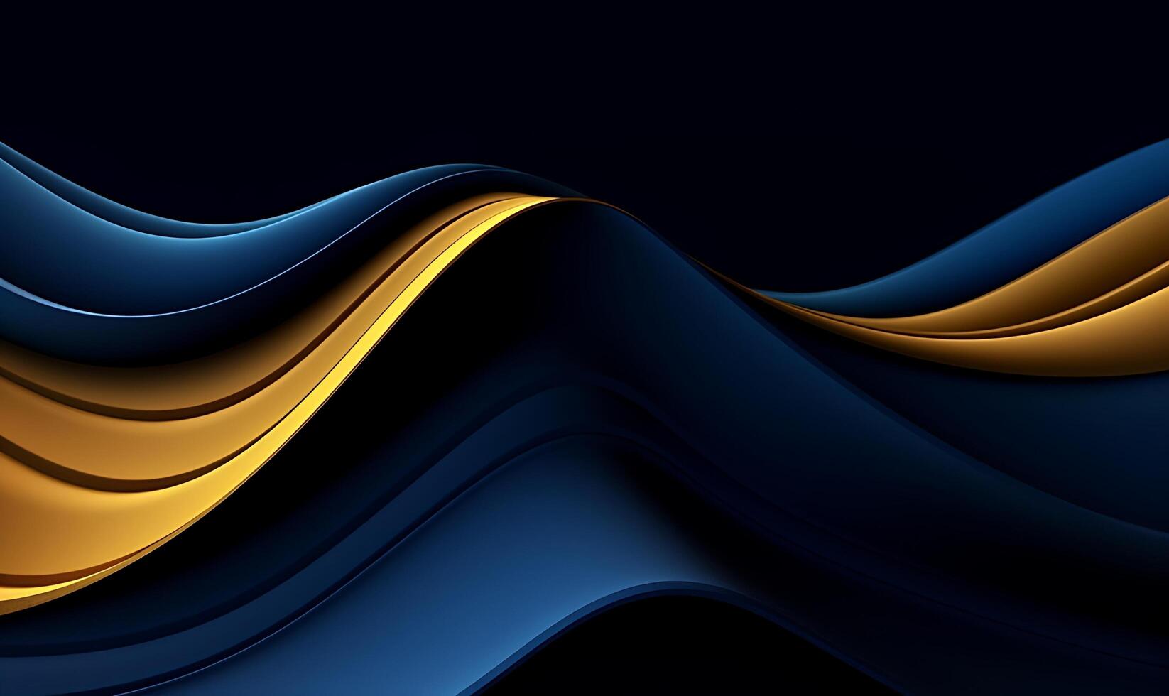 Abstract blue luxury wave background. photo