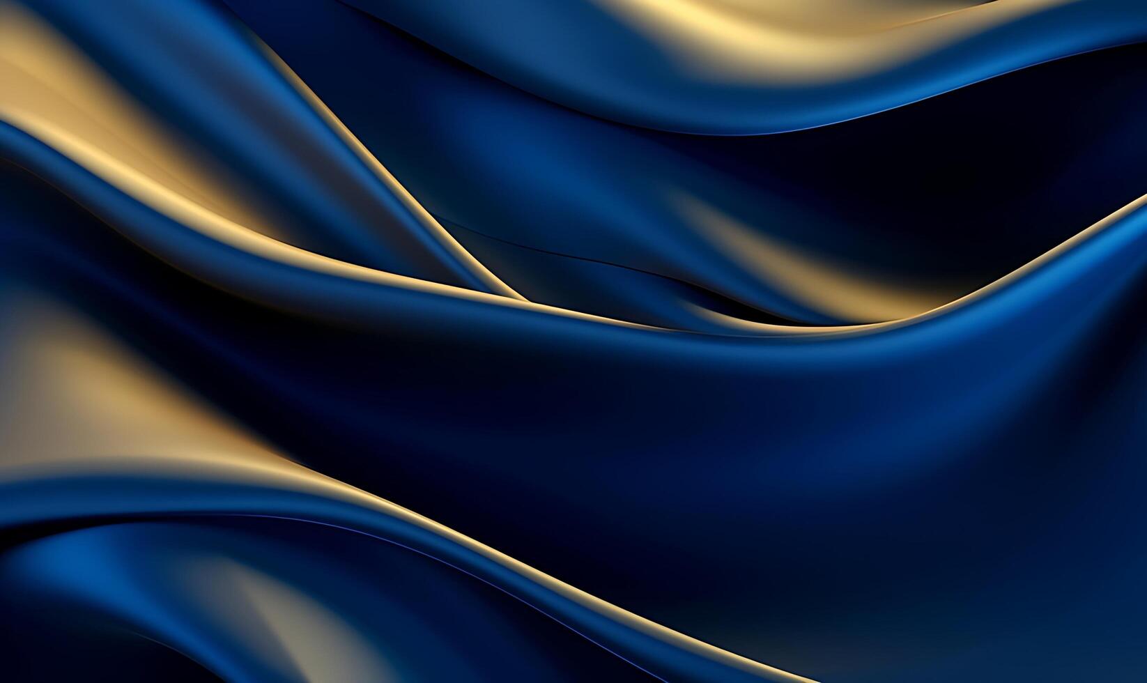 Abstract blue luxury wave background. AI Generated photo