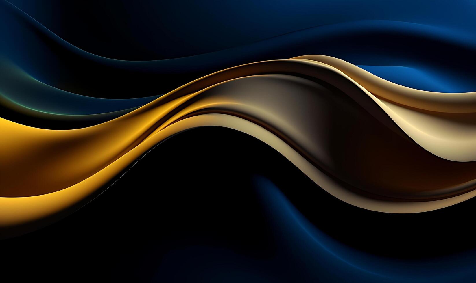 Abstract blue luxury wave background. photo