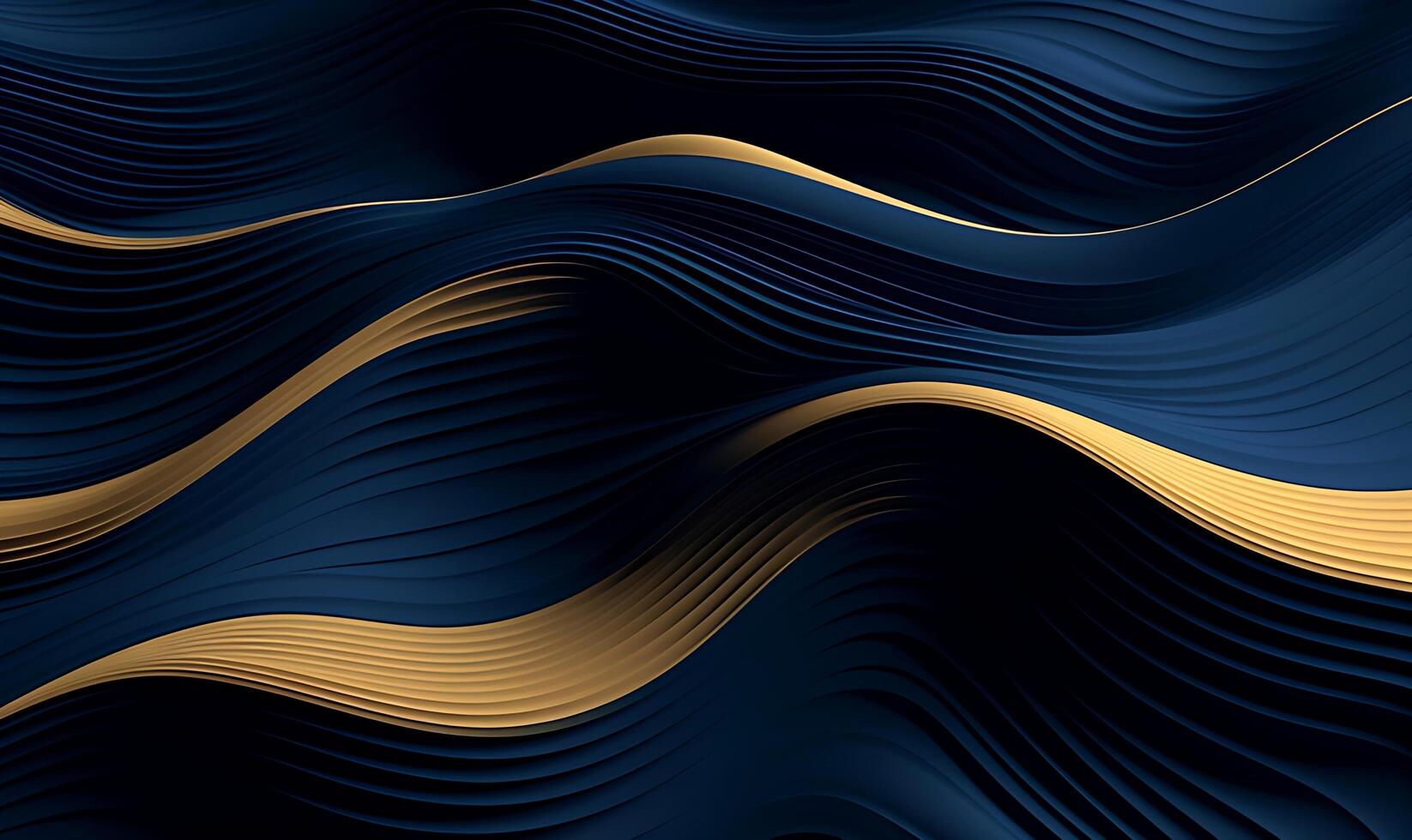 Abstract blue luxury wave background. photo