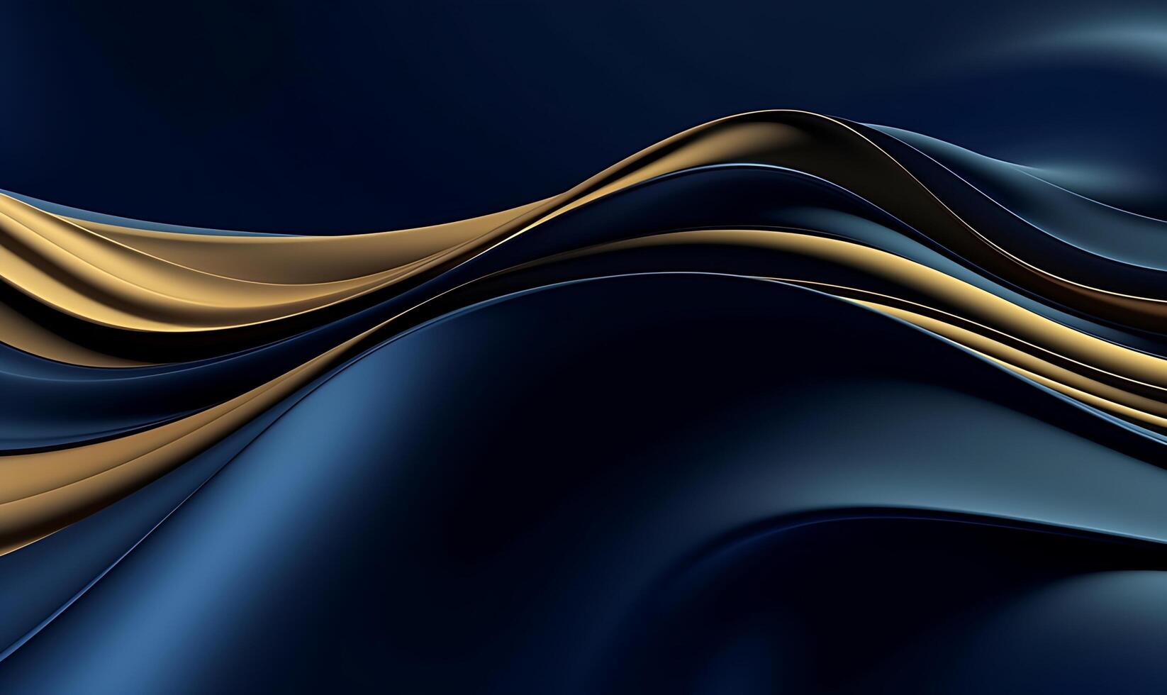 Abstract blue luxury wave background. photo