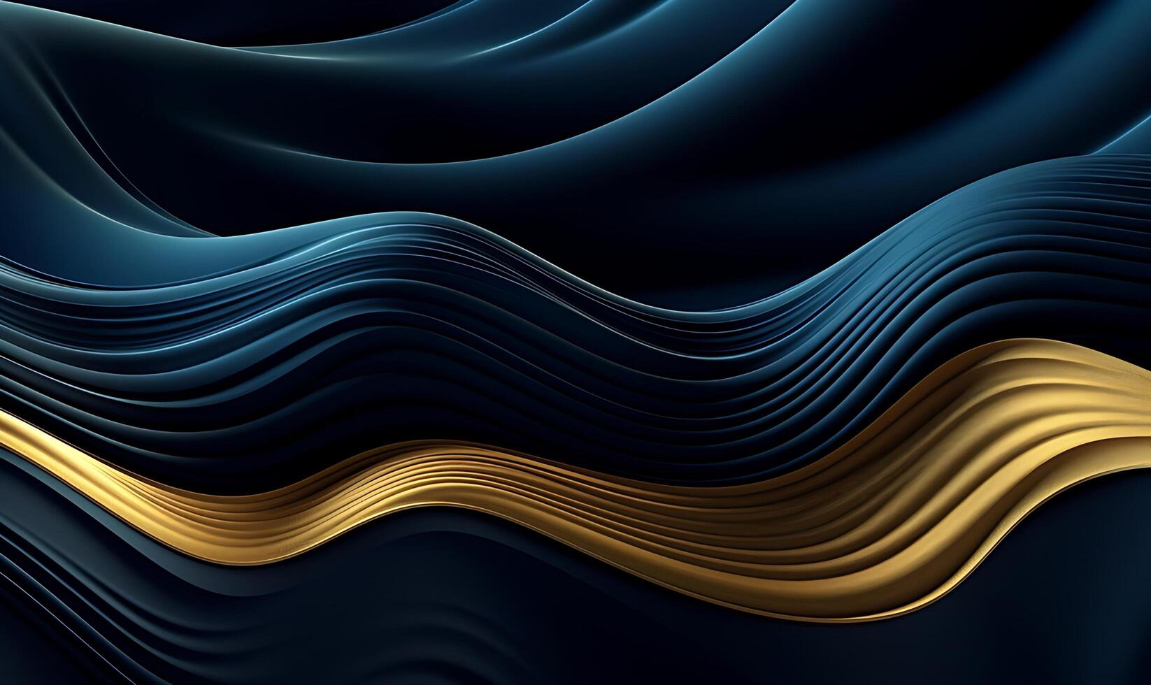 Abstract blue luxury wave background. photo