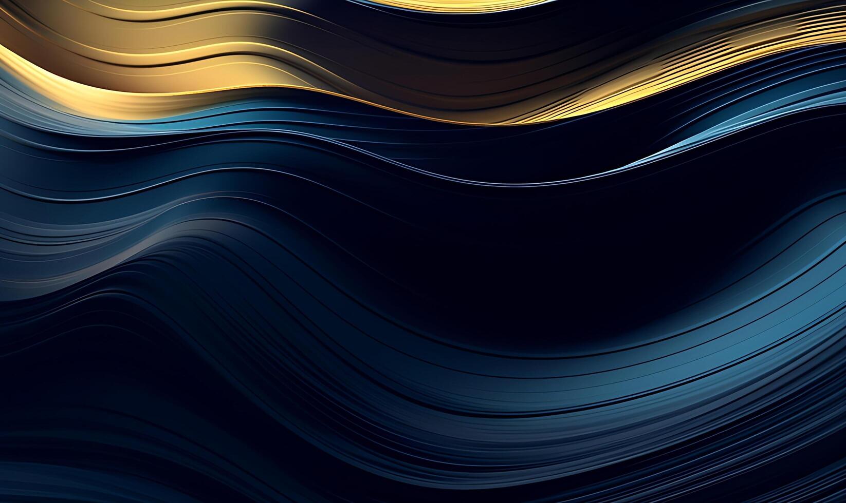 Abstract blue luxury wave background. photo
