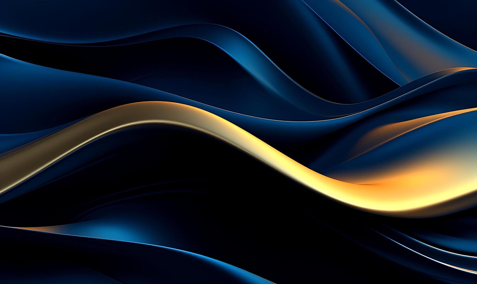 Abstract blue luxury wave background. photo