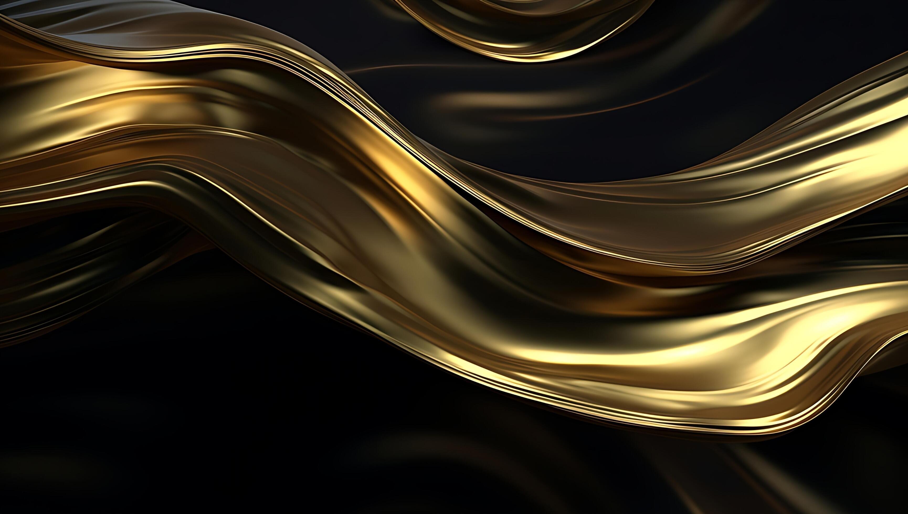 Abstract black gold wave background. 25480192 Stock Photo at Vecteezy