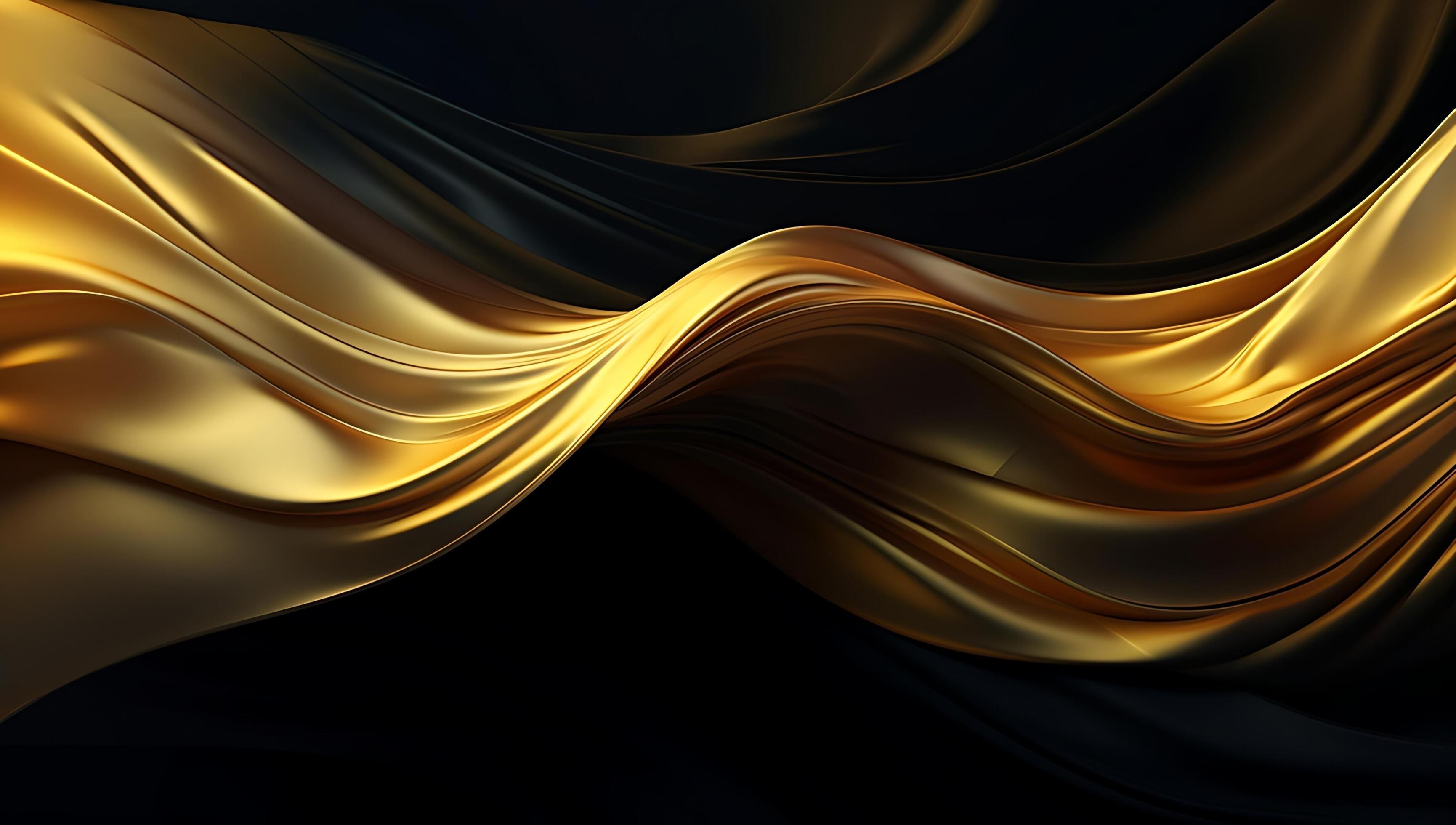 Abstract black gold wave background. 25480205 Stock Photo at Vecteezy