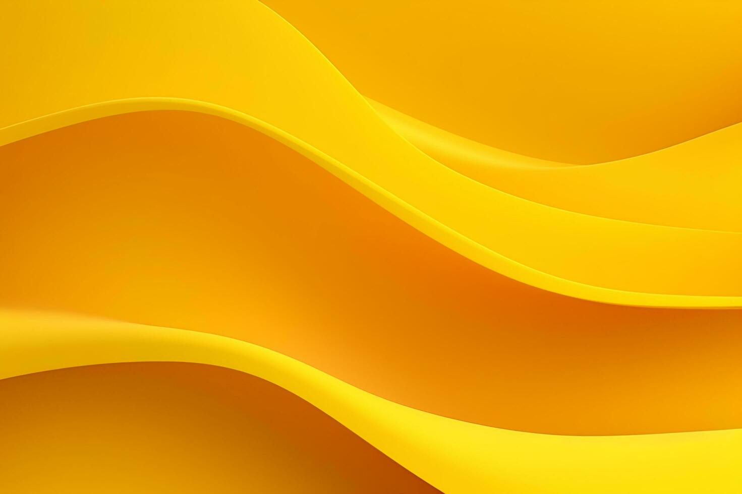 Abstract yellow liquid wave background. AI Generated photo