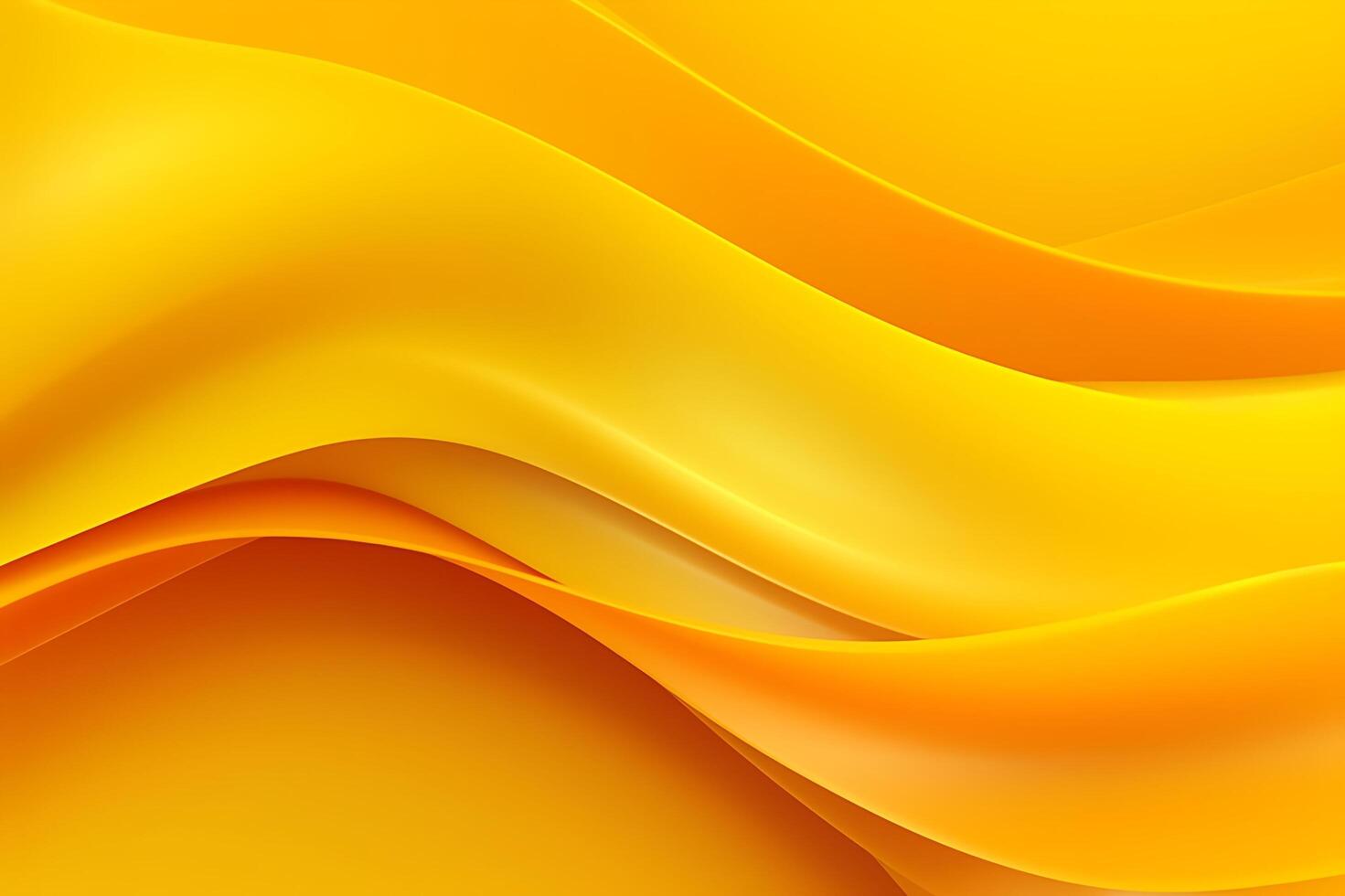 Abstract yellow liquid wave background. AI Generated photo