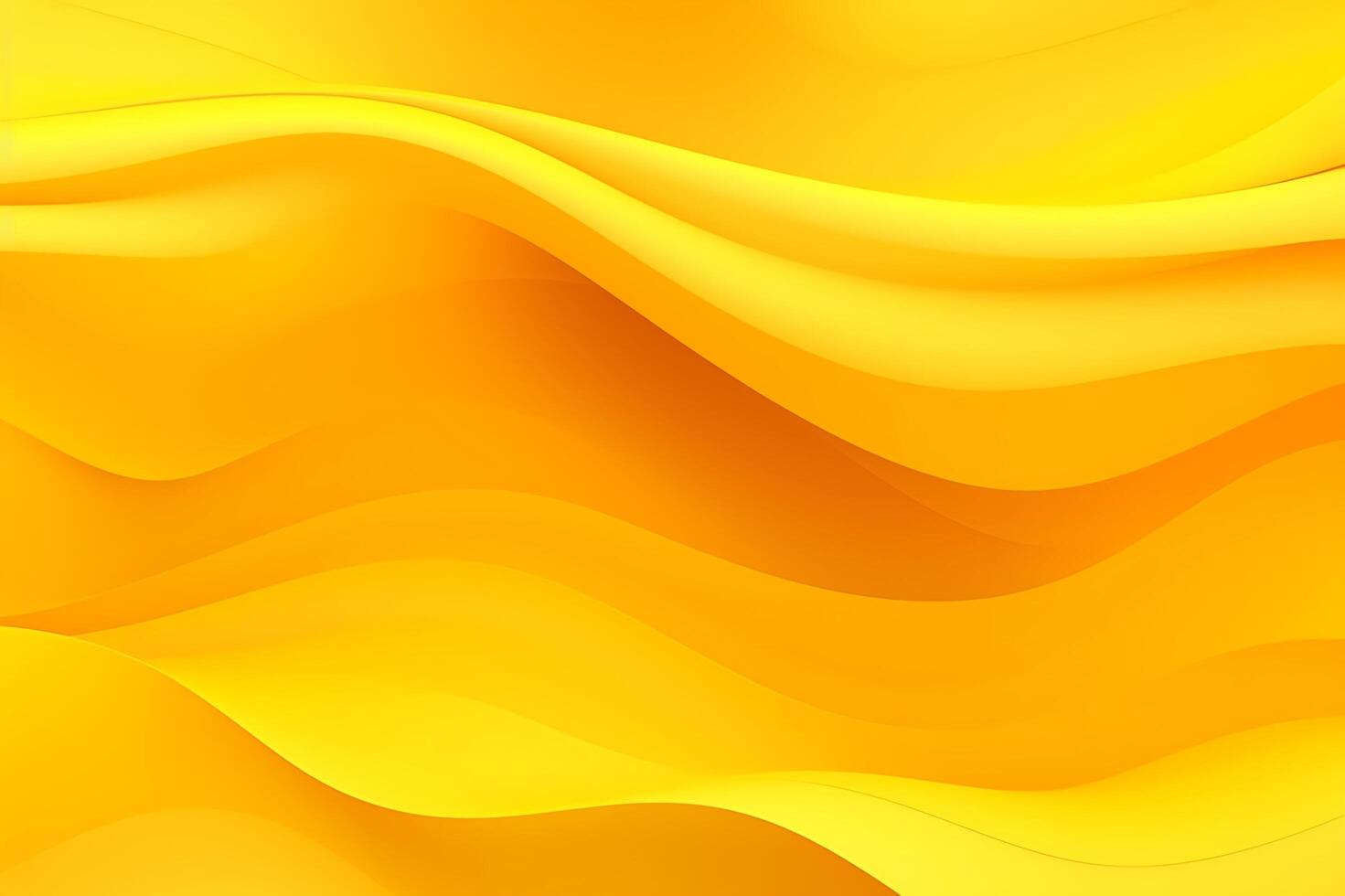 Abstract yellow liquid wave background. AI Generated photo