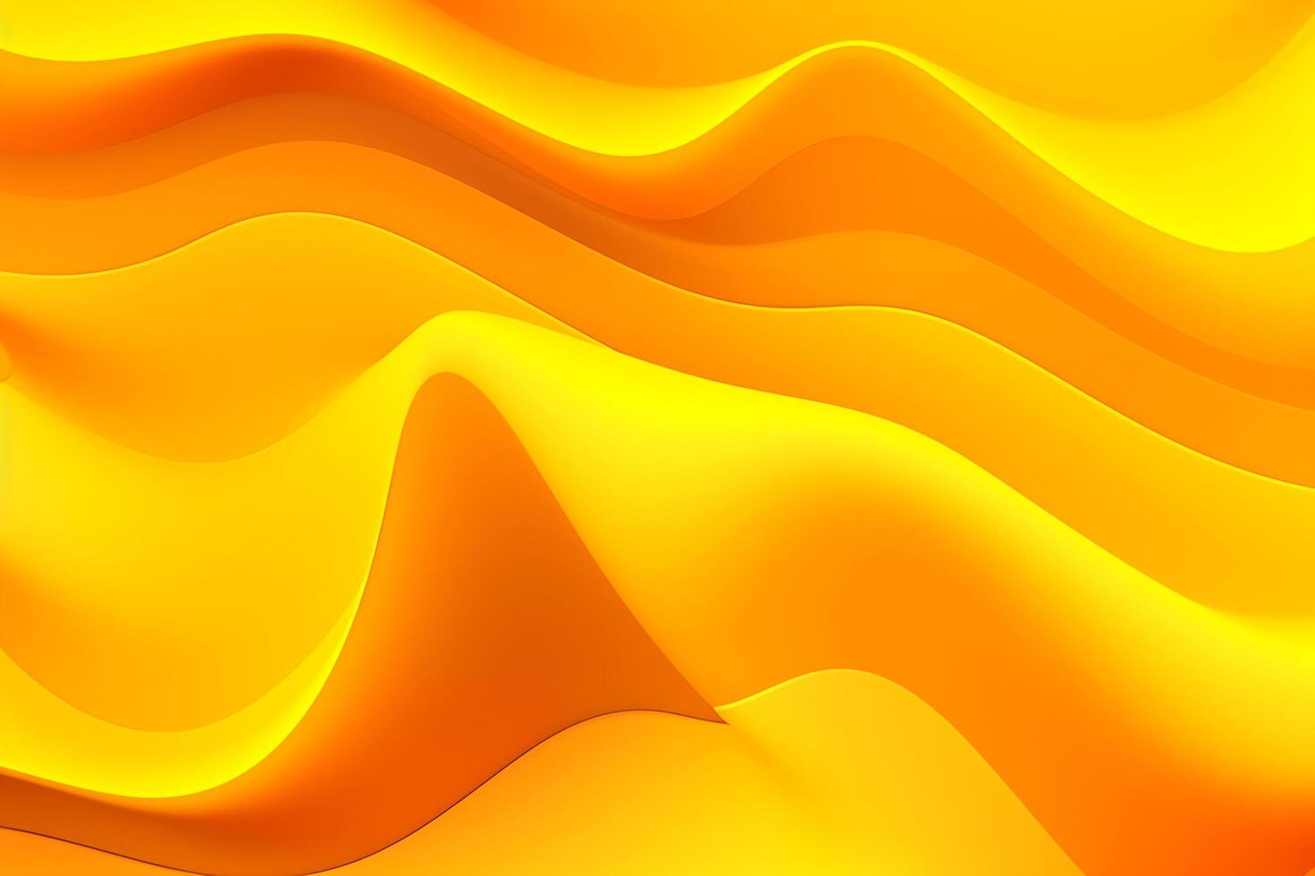 Abstract yellow liquid wave background. photo