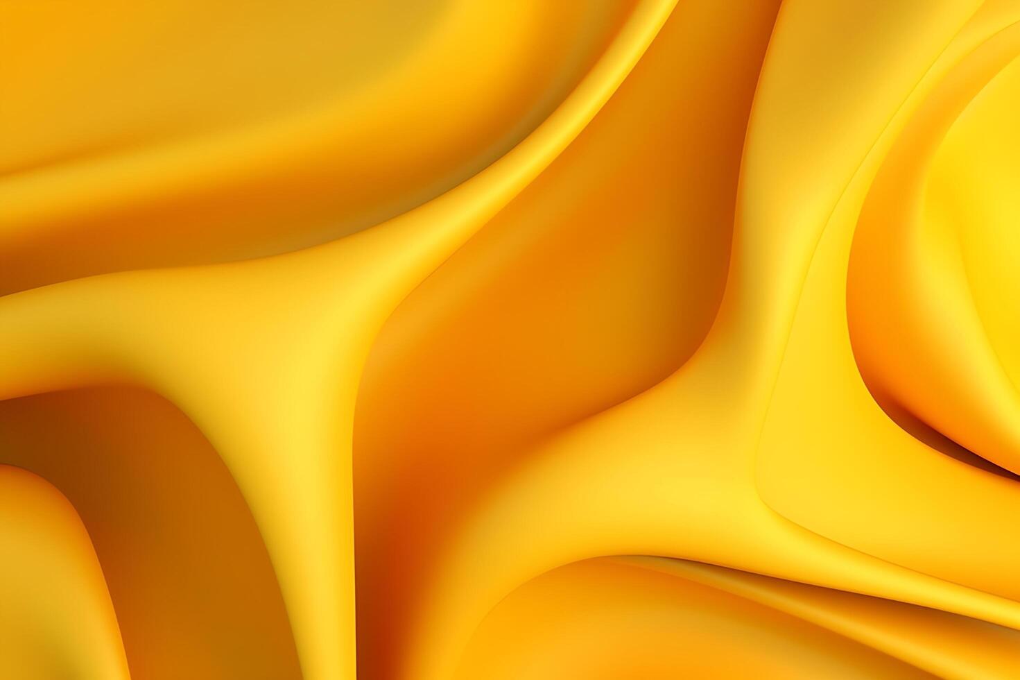 Abstract yellow liquid wave background. photo
