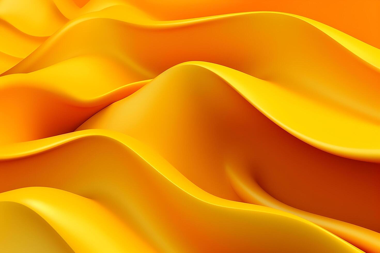 Abstract yellow liquid wave background. photo