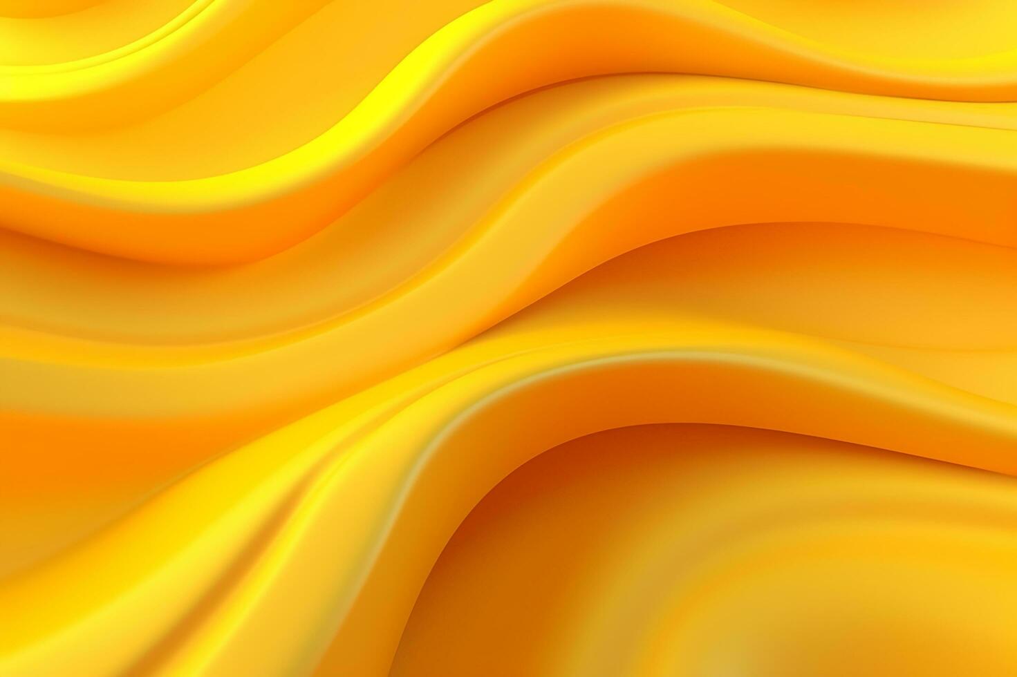 resumen amarillo líquido ola antecedentes. ai generado foto