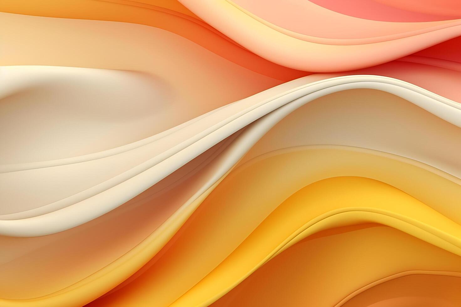 Abstract yellow liquid wave background. photo