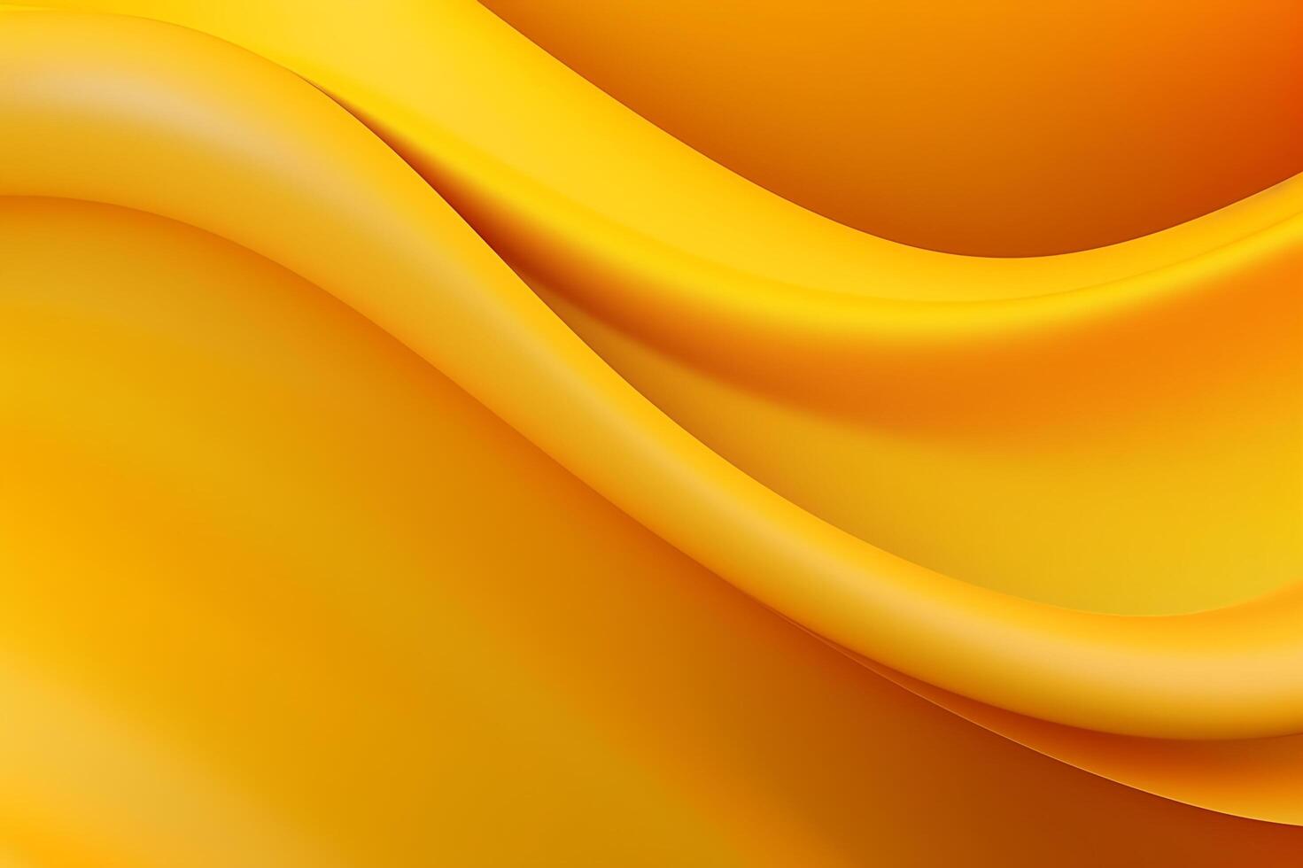 Abstract yellow liquid wave background. AI Generated photo