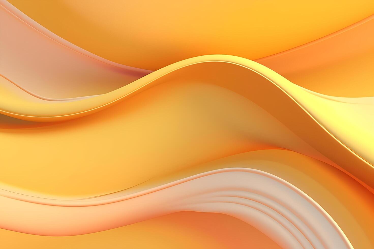 Abstract yellow liquid wave background. photo