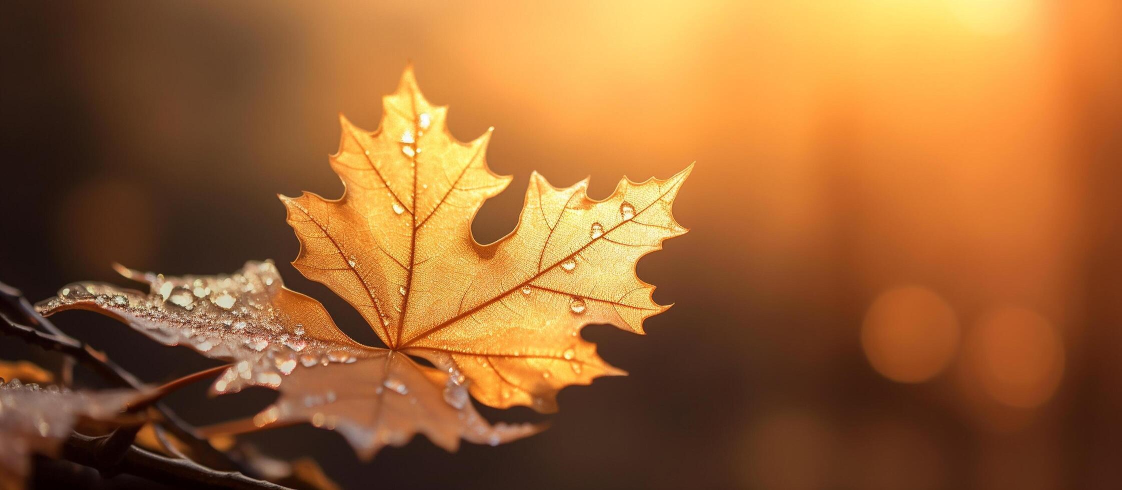 Beautiful autumn leaves background illustration. photo