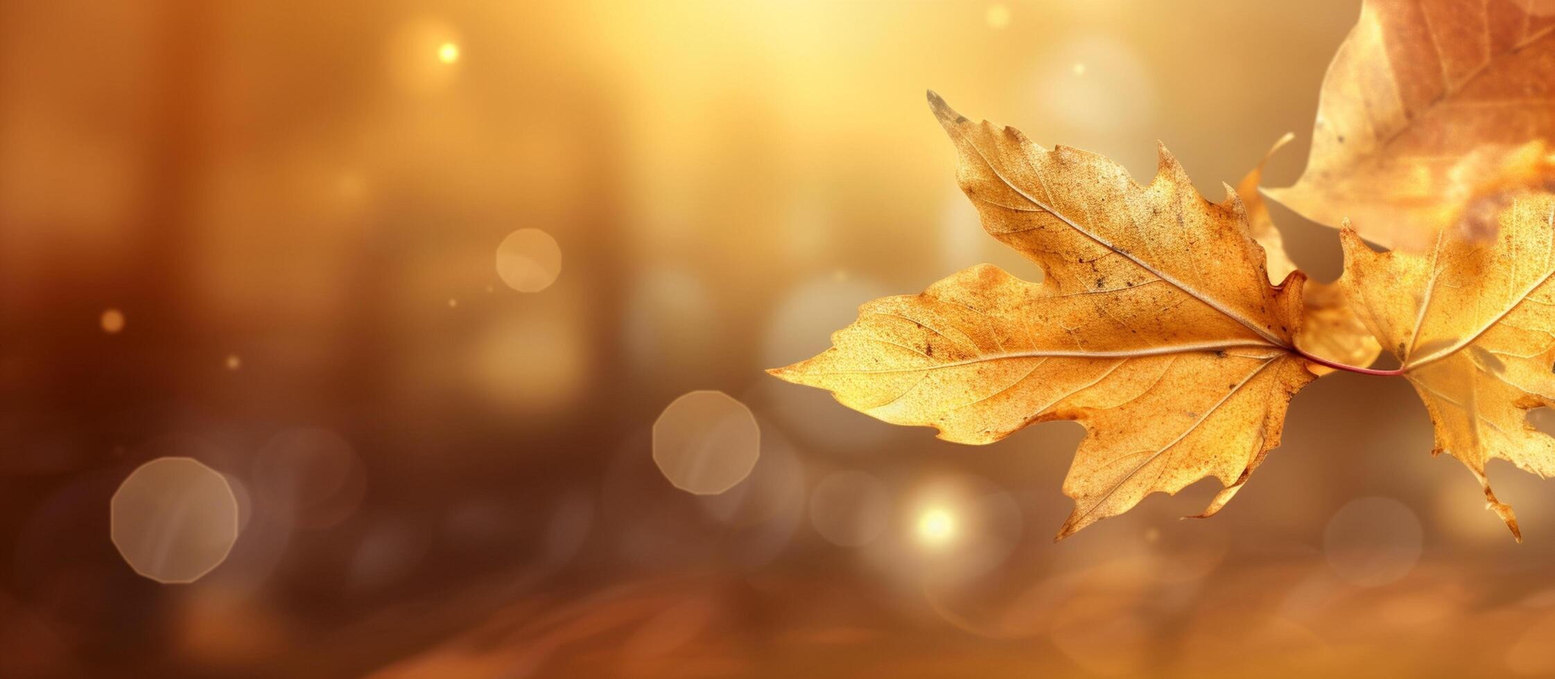 Beautiful autumn leaves background illustration. photo