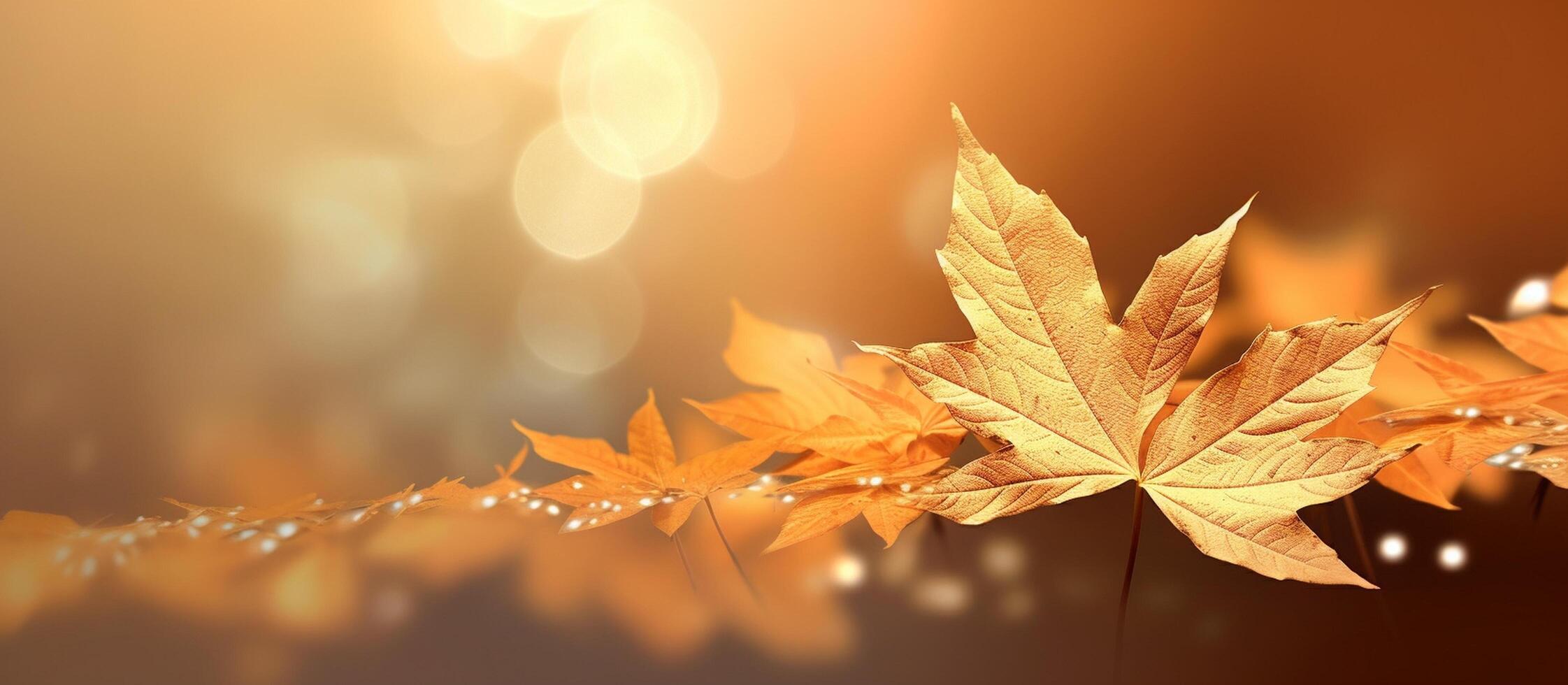 Beautiful autumn leaves background illustration. photo