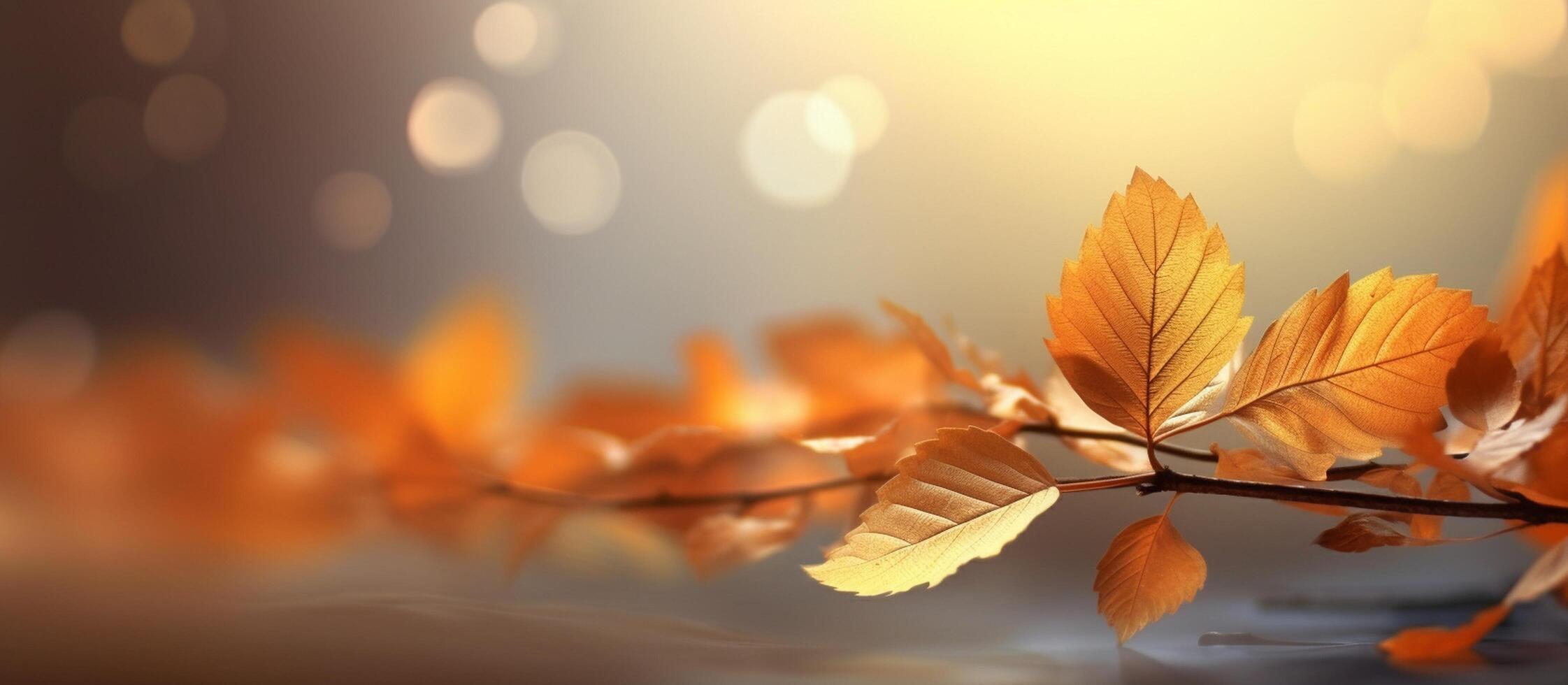 Beautiful autumn leaves background illustration. photo