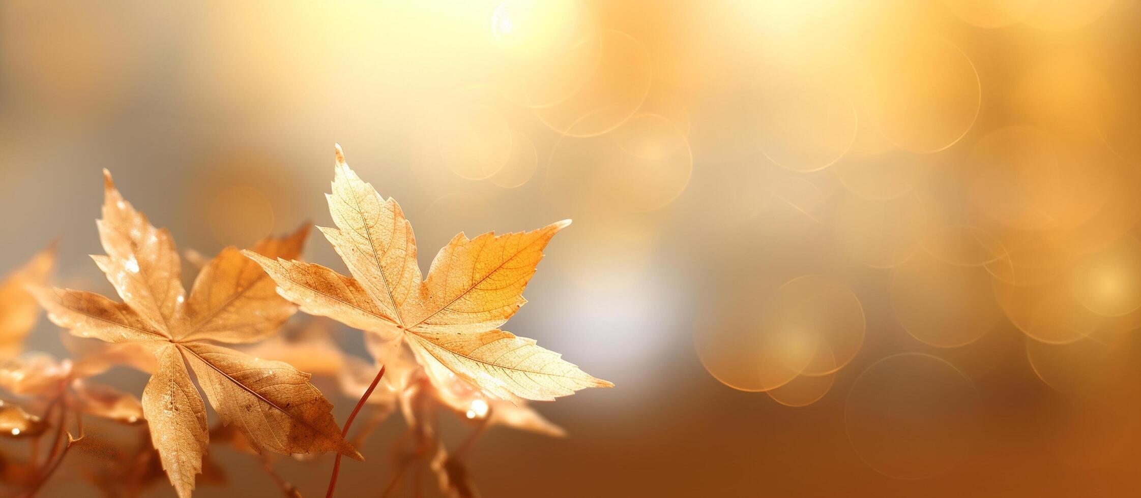 Beautiful autumn leaves background illustration. photo