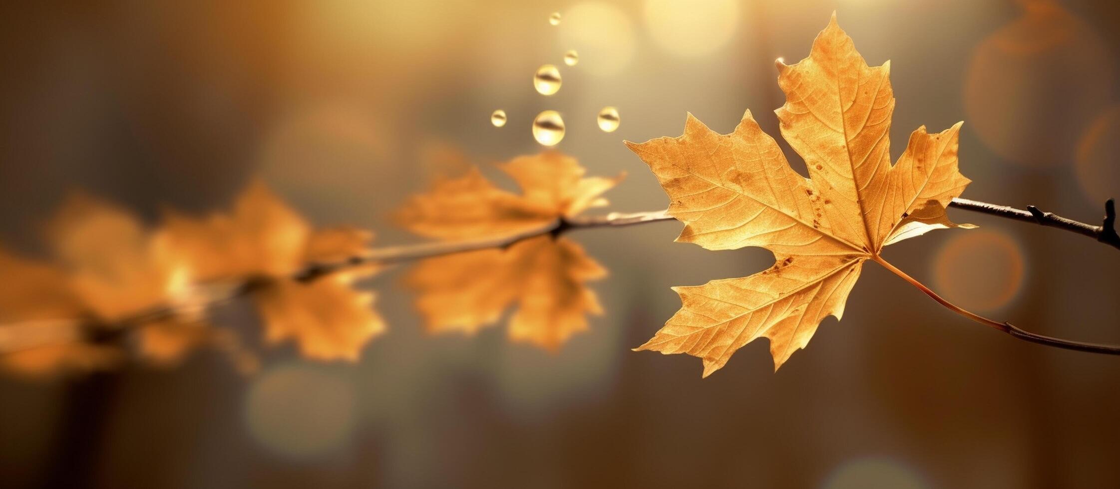 Beautiful autumn leaves background illustration. photo