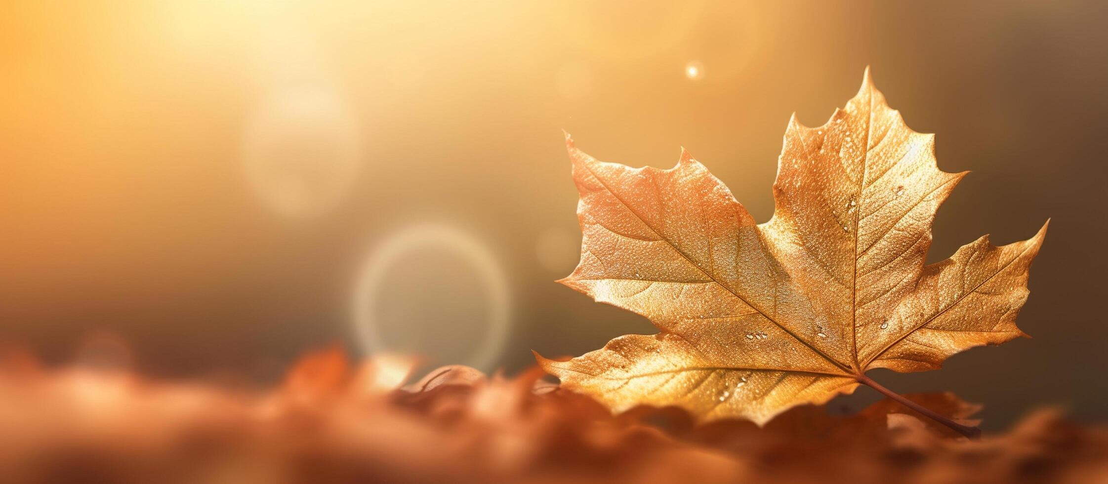 Beautiful autumn leaves background illustration. photo