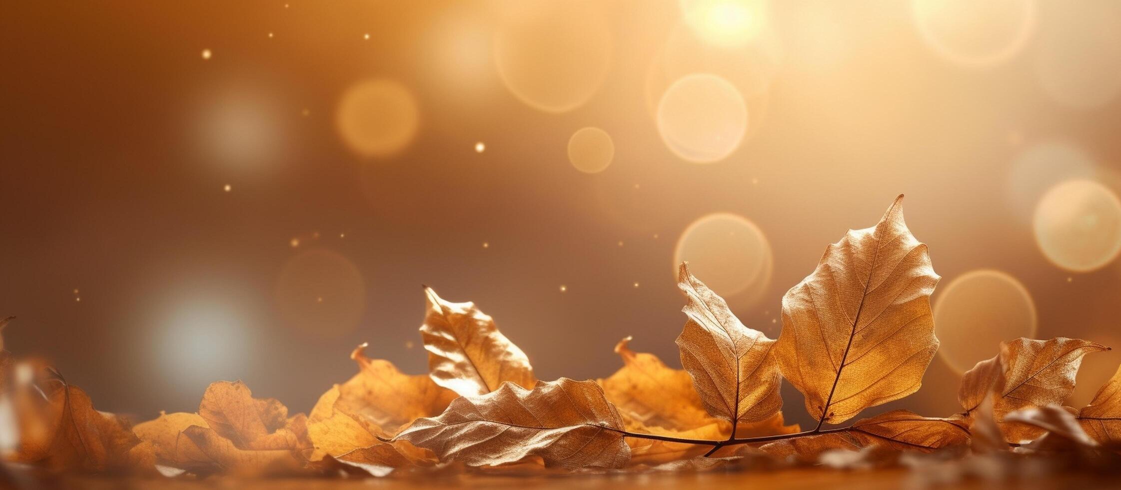 Beautiful autumn leaves background illustration. photo